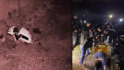 Çakıt Çayı’na otomobil düştü: 1 ölü, 2 yaralı