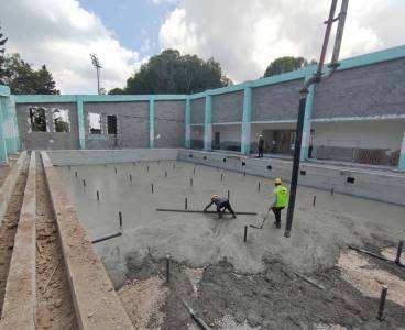 Kışla Yarı Olimpik Yüzme Havuzu’nun inşaatında son durum