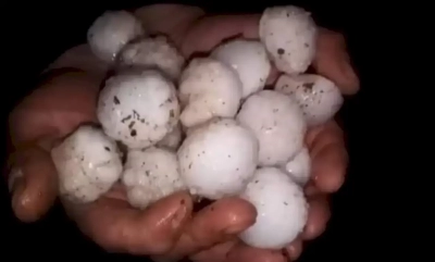 Kilis’te ceviz büyüklüğünde dolu yağdı