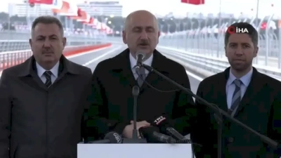 Türkiye’nin en uzun 4. köprüsü olan ’15 Temmuz Şehitler Köprüsü’ hizmete girdi