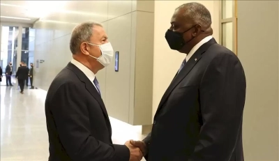 Hulusi Akar, Abd Savunma Bakanı Austin Ile Görüştü