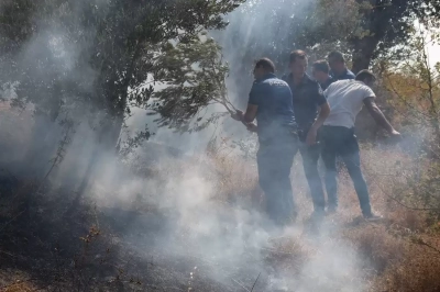 Hatay’da çıkan makilik yangını büyümeden söndürüldü