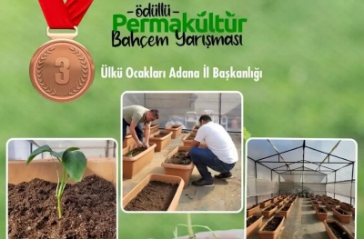 Ödüllü Permakültür Bahçem Yarışması’nda Adana Ülkü Ocaklarından derece