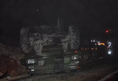 Şırnak’ta askeri araç devrildi: 8 askerimiz yaralandı