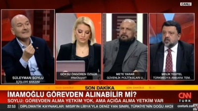 Bakan Soylu: Ceza onandığı anda İmamoğlu'nu açığa alırım