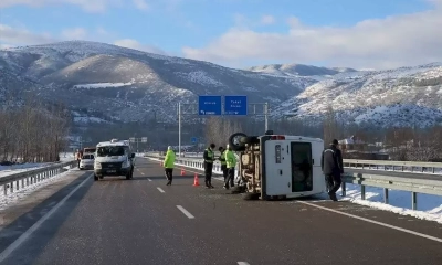 Tokat'ta askeri araç devrildi: 1 asker şehit 3 yaralı