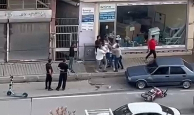 Trafik kazası sonrası ortalık boks maçına döndü