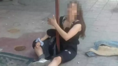 Uyuşturucu kullanan genç kız