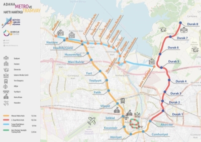 Adana 2. Etap Metro Projesi 2024 Yatırım Programı’na alındı