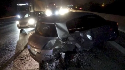 Otoyolda trafik kazası: 1 yaralı